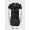 Black and white mini dress with tag