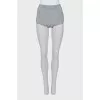 Gray silk shorts