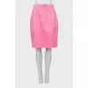 Straight pink skirt