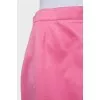 Straight pink skirt