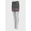 Mini skirt with ripped effect