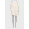 White silk skirt