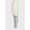 White silk skirt