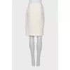 White silk skirt
