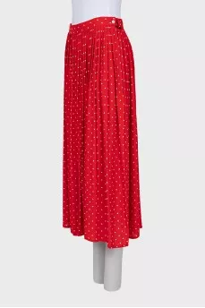 Red polka dot skirt