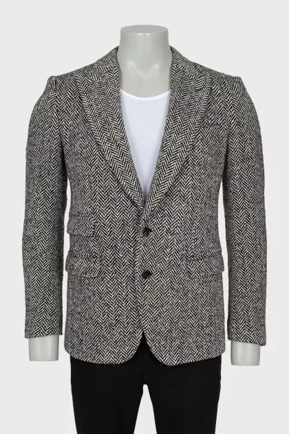 Men's herringbone blazer