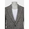Men's herringbone blazer