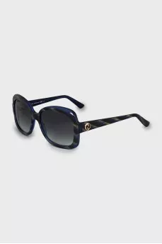 Blue Printed Sunglasses