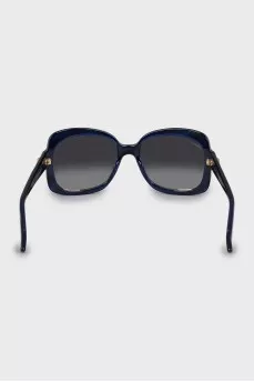 Blue Printed Sunglasses