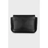 Чорна сумка з еко-шкіри