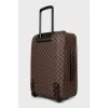 Suitcase with branded print