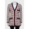 Tweed fitted cardigan