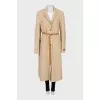 Beige wool and cashmere coat