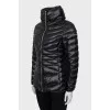 Slim fit jacket with hidden hood