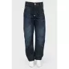 Wide jeans with embroidery on pockets