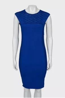 Blue bodycon dress