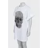 T-shirt dress decorated with crystals