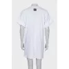 T-shirt dress decorated with crystals