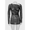 Transparent black dress