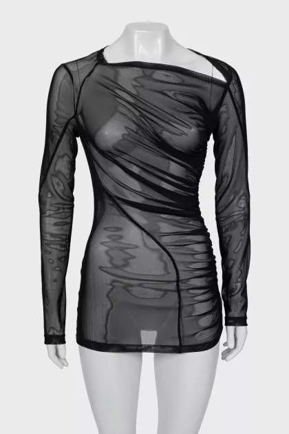 Transparent black dress