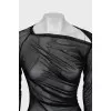 Transparent black dress