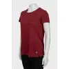 Red linen t-shirt