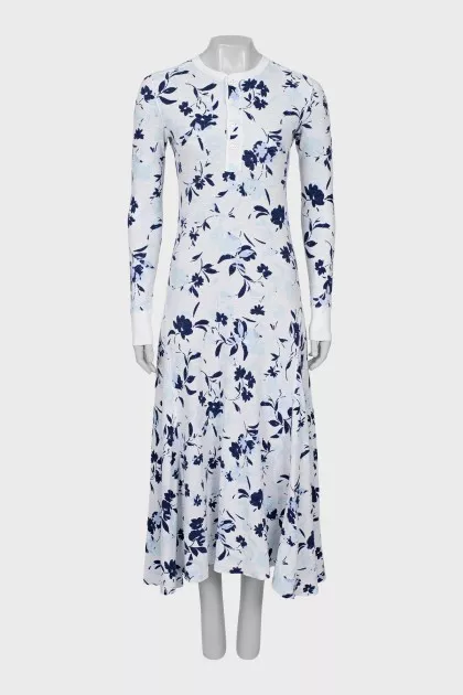 White Floral Maxi Dress