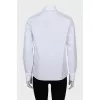 White shirt with hidden buttons