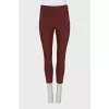 Burgundy skinny trousers