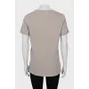 Gray T-shirt with side slits