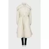 Long loose-fitting down jacket