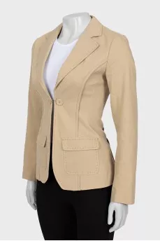 Beige fitted jacket