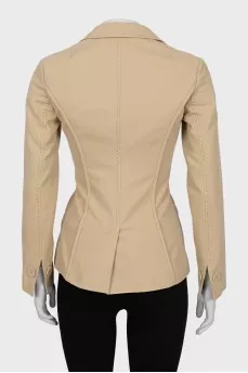 Beige fitted jacket