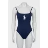 Blue swimsuit with tag