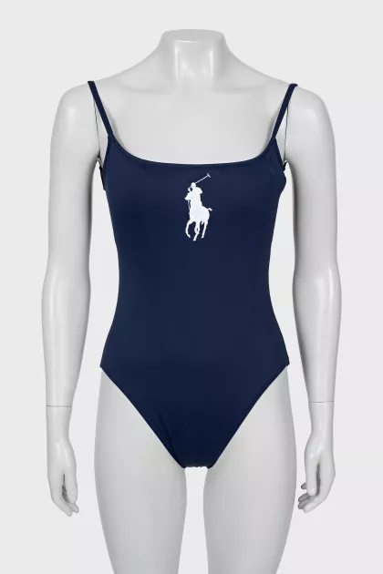 Blue swimsuit with tag