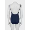 Blue swimsuit with tag
