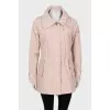 Jacket with buttons and zip