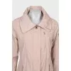 Jacket with buttons and zip
