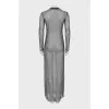 Transparent dress in gray