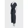 Blue jumpsuit with pockets