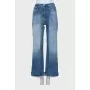 Blue jeans with cuffs