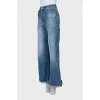 Blue jeans with cuffs