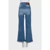 Blue jeans with cuffs