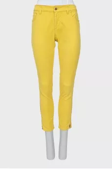 Желтые джинсы skinny fit