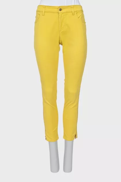 Жовті джинси skinny fit