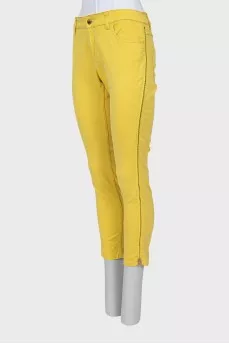 Желтые джинсы skinny fit