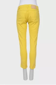 Желтые джинсы skinny fit