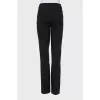 Tapered trousers with a mid-waist