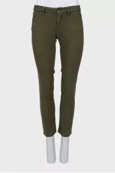 Skinny khaki jeans