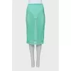 Transparent green skirt